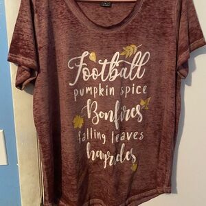 Used fall T-shirt size 1x